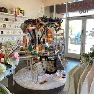 a store with a display of items