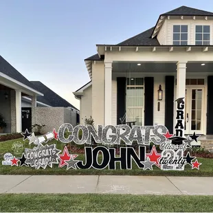 Graduation lawn yard sign for rent