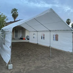 20x30 Tents with side walls