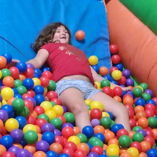 A jumper and balll pit