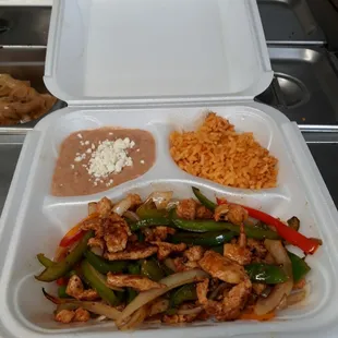 Chicken fajitas