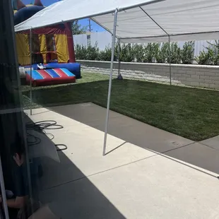 Rented tables, chairs, canopy, and a jumper from Daniel.