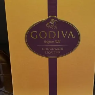 a box of godiva chocolate