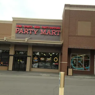 the front of the store