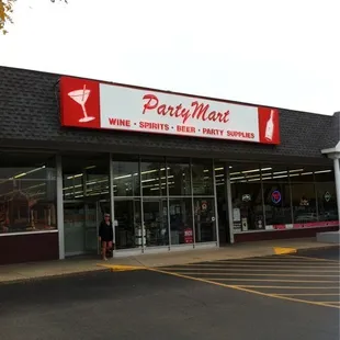 the front of the store