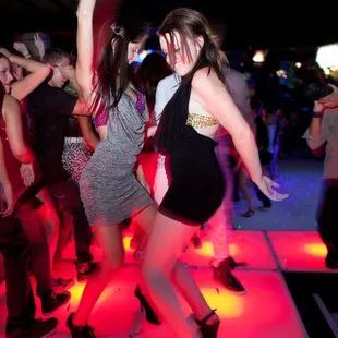 Our LED dance floor... Very Cool!