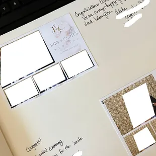 Staff made sure people write things with their photo. I love it!