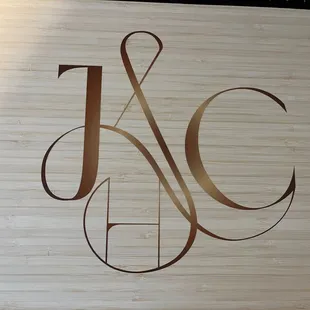 Our photo album cover. We brought our own logo but they put it so nicely on the album!