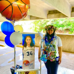 Kamehameha Girls Basketball Senior Event, COVID style.