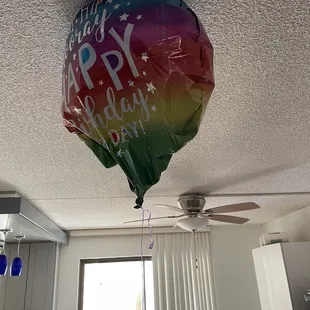 Balloon bought over a month ago and still floats.