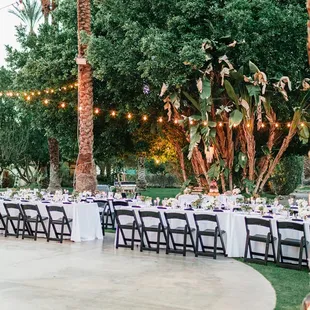 Wedding tables chairs and linens set up by Party Plus Rentals (the flowers were done by the coordinator)