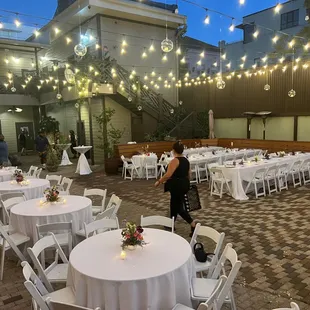 Courtyard Wedding Reception