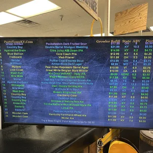 Come check out one of our 24 craft beers on tap! Always switching it up we're positive you'll find something you'll like!