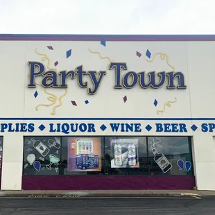 the front of the store