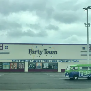 the front of a party town