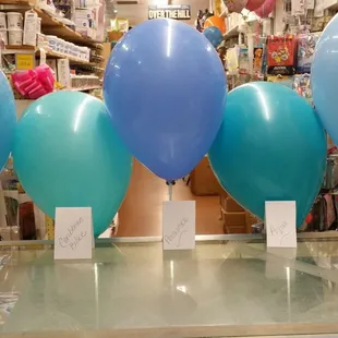 Shades of lighter blues