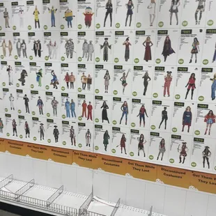 Halloween costume wall too!