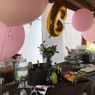 Baby shower balloons!