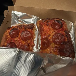 Squared pepperoni