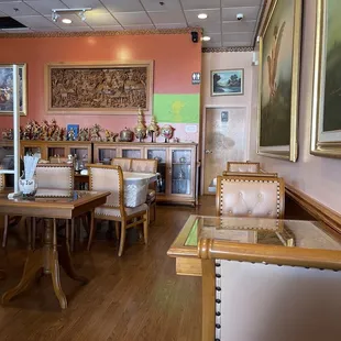 the interior of the restaurant