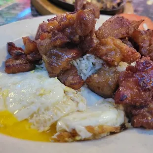 Pork tocino silog with egg and garlic fried rice... tasty breakfast dish anytime of the day!