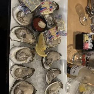 Raw Oysters.  Best part of the meal.