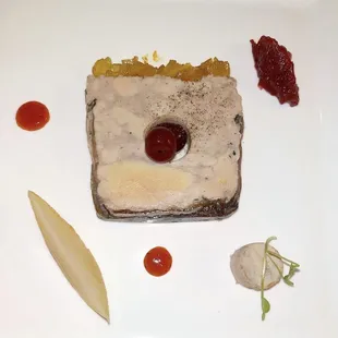 a dessert on a plate