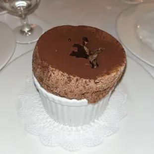 Traditional Bittersweet Chocolate Souffle
