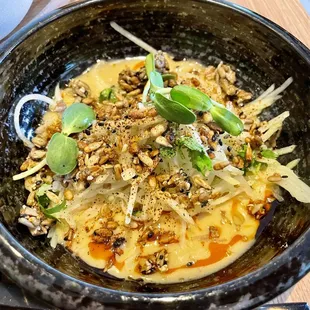 Chayote Salad, Sunflower Seeds, Guajillo Oil, Asian Pears