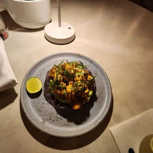 Spicy Octopus Tostada