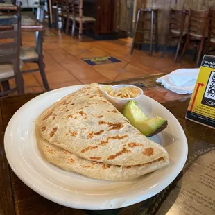 a plate of food on a table