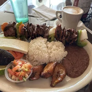 Typical Honduran plate with carne asada. Everything was excellent.