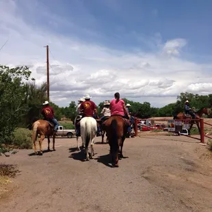 Crossing the bridge heading onto the trail west of the rio