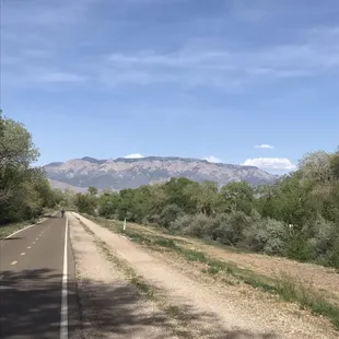 Perfect evening for a bike ride. Views are beautiful