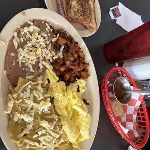 Chilaquiles with Eggs Plate