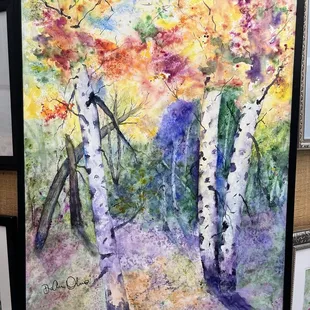Large watercolor by DeAun Olive