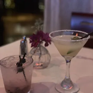 Blueberry Press and Margarita