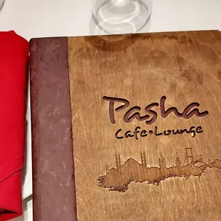 Cover of the menu