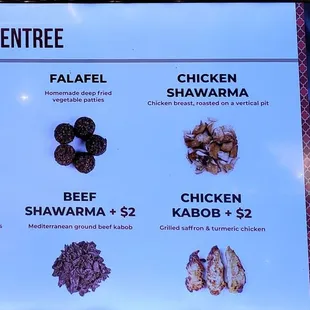 sushi and sashimi, menu