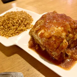 Moussaka With Béchamel Sauce. Delicious but pricey $22