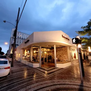 the outside of the building