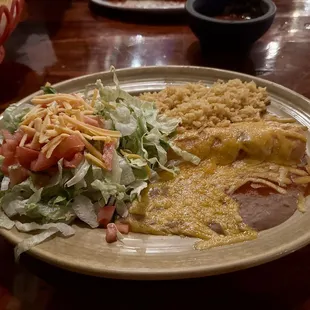 Combo #1 - Enchilada and Tostada