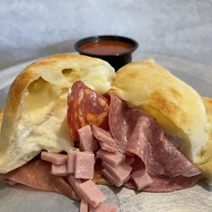 Italian specialty filled calzone