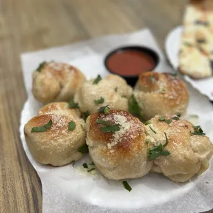 a variety of appetizers