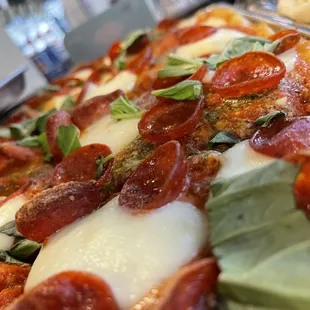 Nonna style thick crust Sicilian