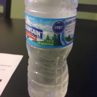 Ordered a water...