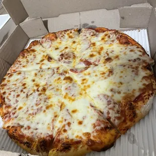 Medium pepperoni with extra cheese
