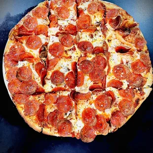 Pepperoni and mushroom