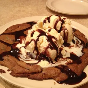 Baked to order: warm gooey-on-the-inside-crunchy-on-the-outside chocolate chip cookie perfection!!