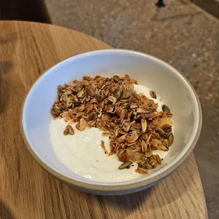 Five Freedoms Skyr, granola and fruit preserves